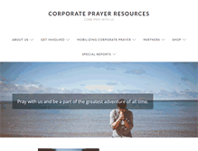 Tablet Screenshot of corporateprayerresources.com